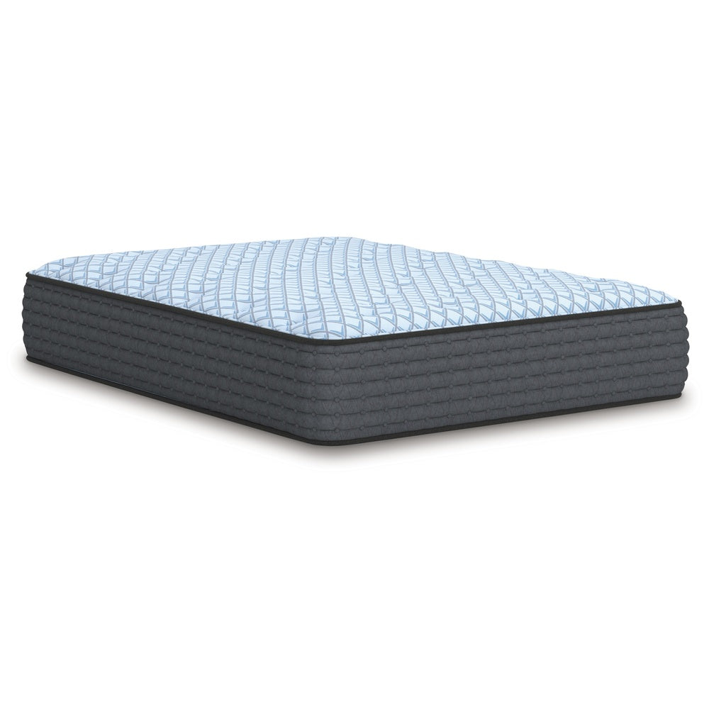 Cove King Mattress, 3-Layer Quilt Foam, Blue Stretch Knit Fabric 15 Inch-BM352893