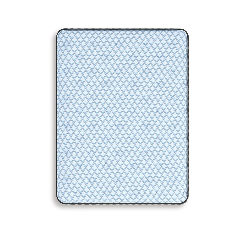 Cove King Mattress, 3-Layer Quilt Foam, Blue Stretch Knit Fabric 15 Inch-BM352893