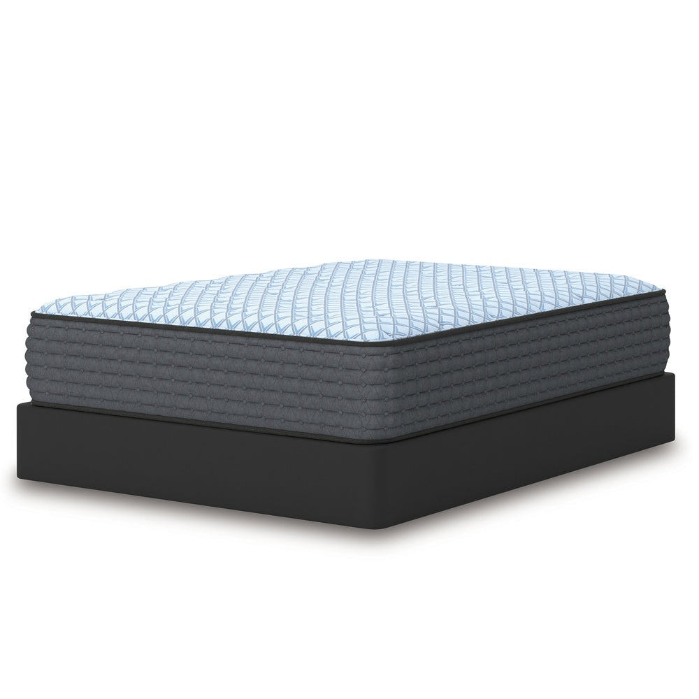 Cove King Mattress, 3-Layer Quilt Foam, Blue Stretch Knit Fabric 15 Inch-BM352893