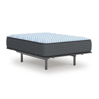 Dyni Plush Queen Mattress, 3-Layer Foam, Blue Stretch Knit Fabric 15 Inch-BM352919