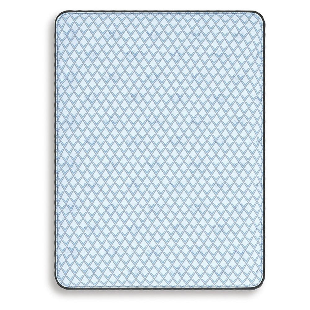 Dyni Firm Queen Mattress, 3-Layer Foam, Blue Stretch Knit Fabric 14 Inch-BM352920
