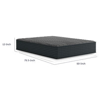 Garry Hybrid Queen Mattress with Gel Memory Foam, Gray Fabric 12 Inch-BM352922