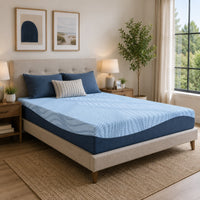 Ammy California King Mattress, Firm Support, Memory Foam, Blue 10 Inch-BM352926