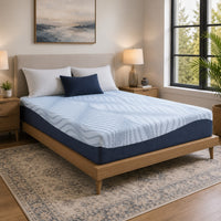 Ammy California King Mattress, Firm Support, Memory Foam, Blue 10 Inch-BM352926
