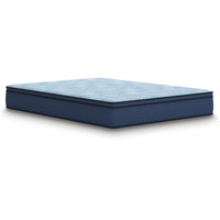 Pmy Hybrid King Mattress, Cooling Cover, Coil Support, Blue Fabric 12 Inch-BM352927