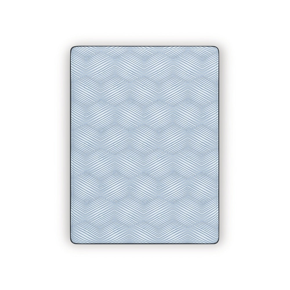 Pmy Hybrid King Mattress, Cooling Cover, Coil Support, Blue Fabric 12 Inch-BM352927