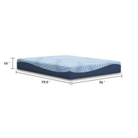 Ammy King Mattress with Firm Support, Memory Foam, Light Blue 10 Inch-BM352928
