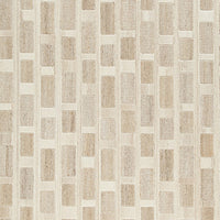 Lisa Hand Tufted Large Area Rug, Brick Pattern, Tan Wool-Polyester 8x10