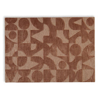 Perry Large Area Rug, Geometric Accents, Hand-Tufted Clay Polyester 8x10