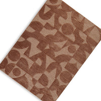 Perry Large Area Rug, Geometric Accents, Hand-Tufted Clay Polyester 8x10