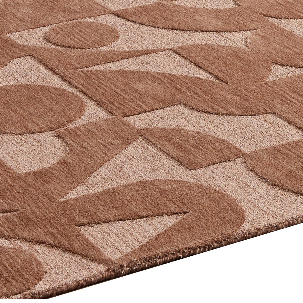 Perry Large Area Rug, Geometric Accents, Hand-Tufted Clay Polyester 8x10