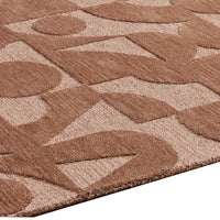 Perry Large Area Rug, Geometric Accents, Hand-Tufted Clay Polyester 8x10