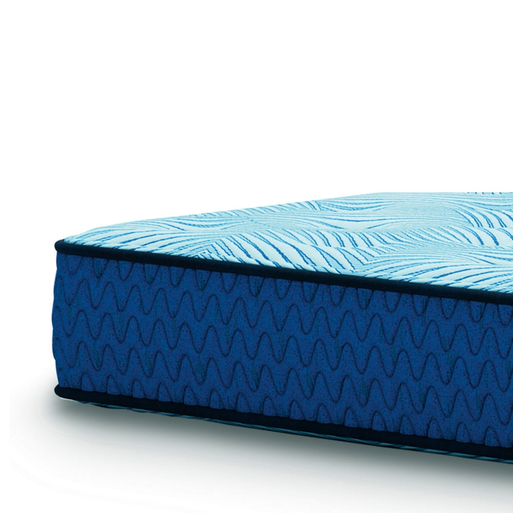 Ammy Hybrid King Mattress, Edge Design, Blue Flame Retardant Polyester 10 Inch-BM352945