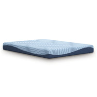 Ryna King Mattress with Memory Foam, Firm Support, Light Blue Fabric 8 Inch-BM352946