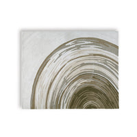 Rizzy Large Area Rug, Brown-Gray Abstract Ripple Patterns, Ivory Wool 8x10