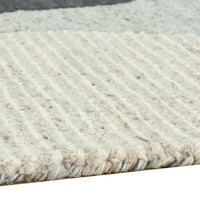 Edric Hand-Tufted Large Area Rug, Neutral Abstract Geometric Patterns 8x10
