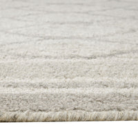 Winie Large Area Rug, Trellis Patterns, Hand-Tufted, Gray Wool 8x10