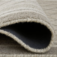 Winie Large Area Rug, Trellis Patterns, Hand-Tufted, Gray Wool 8x10