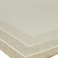 Teena Hand-Tufted Large Area Rug with Bordered Design, Ivory-Tan Wool 8x10