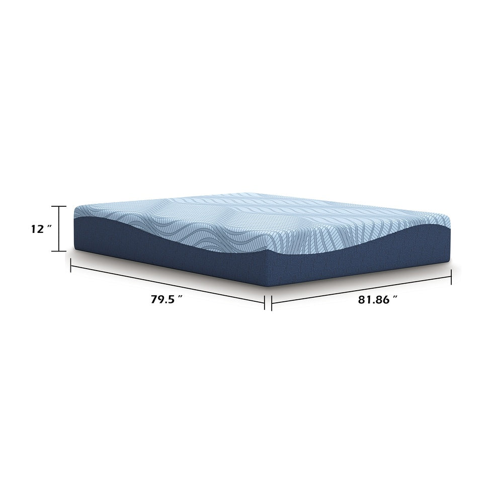 Pmy King Size Mattress, Firm Memory Foam, Stretch Knit Cover, 12 Inch-BM352988
