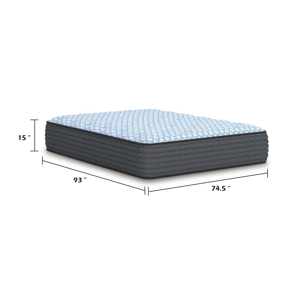 Cove Full Size Hybrid Mattress, Plush Comfort, Cooling Knit Cover, 15 Inch-BM352990