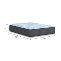 Cove Full Size Hybrid Mattress, Plush Comfort, Cooling Knit Cover, 15 Inch-BM352990