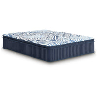 Helen Queen Size Euro Top Mattress with Cooling Gel Latex, Blue Fabric 15 Inch-BM353026