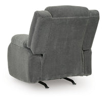 Duke Power Rocker Recliner Chair, Pillow Top Arms, USB Ports, Gray Velvet