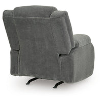 Duke Power Rocker Recliner Chair, Pillow Top Arms, USB Ports, Gray Velvet