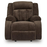 Duke Power Rocker Recliner Chair, Pillow Top Arms, USB Ports, Brown Velvet