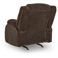 Duke Power Rocker Recliner Chair, Pillow Top Arms, USB Ports, Brown Velvet