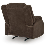 Duke Power Rocker Recliner Chair, Pillow Top Arms, USB Ports, Brown Velvet
