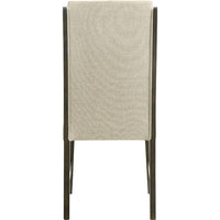 Heri Dining Side Chair Set of 2, Tufted Back, Beige, Chocolate Brown - BM353082