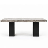Mali Dining Bench, Cushioned Seat , Dove Gray Fabric, Dark Brown 40 Inch - BM353088