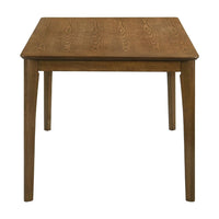 Stan Rectangular Dining Table, Flared Legs, Smoke Walnut Brown 63 Inch - BM353094