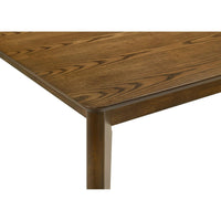 Stan Rectangular Dining Table, Flared Legs, Smoke Walnut Brown 63 Inch - BM353094