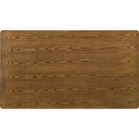 Stan Rectangular Dining Table, Flared Legs, Smoke Walnut Brown 63 Inch - BM353094