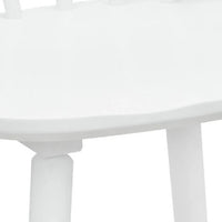 Anna Counter Stool Chair Set of 2, Curved Spindle Back, Footrests, White - BM353097