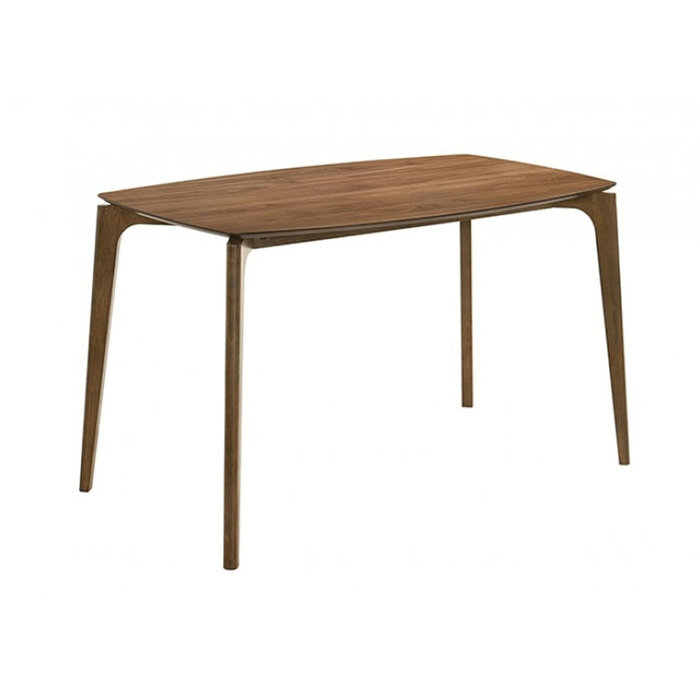 Ebik Couter Height Table, Rectangular, Angled Legs, Walnut Brown 59 Inch-BM353104