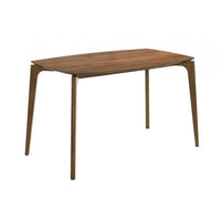 Ebik Couter Height Table, Rectangular, Angled Legs, Walnut Brown 59 Inch-BM353104