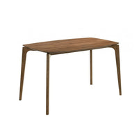 Ebik Couter Height Table, Rectangular, Angled Legs, Walnut Brown 59 Inch-BM353104