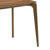 Ebik Couter Height Table, Rectangular, Angled Legs, Walnut Brown 59 Inch-BM353104