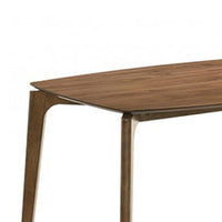 Ebik Couter Height Table, Rectangular, Angled Legs, Walnut Brown 59 Inch-BM353104