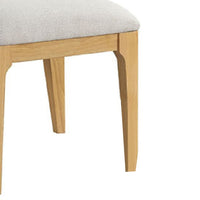 Cair Dining Side Chair Set of 2, Curved Back, Beige Cushions, Natural Brown-BM353113