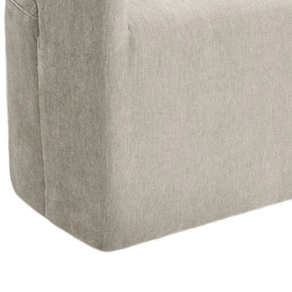 Esha Accent Barrel Chair w Casters, Foam Fill Taupe Brown Upholstery
