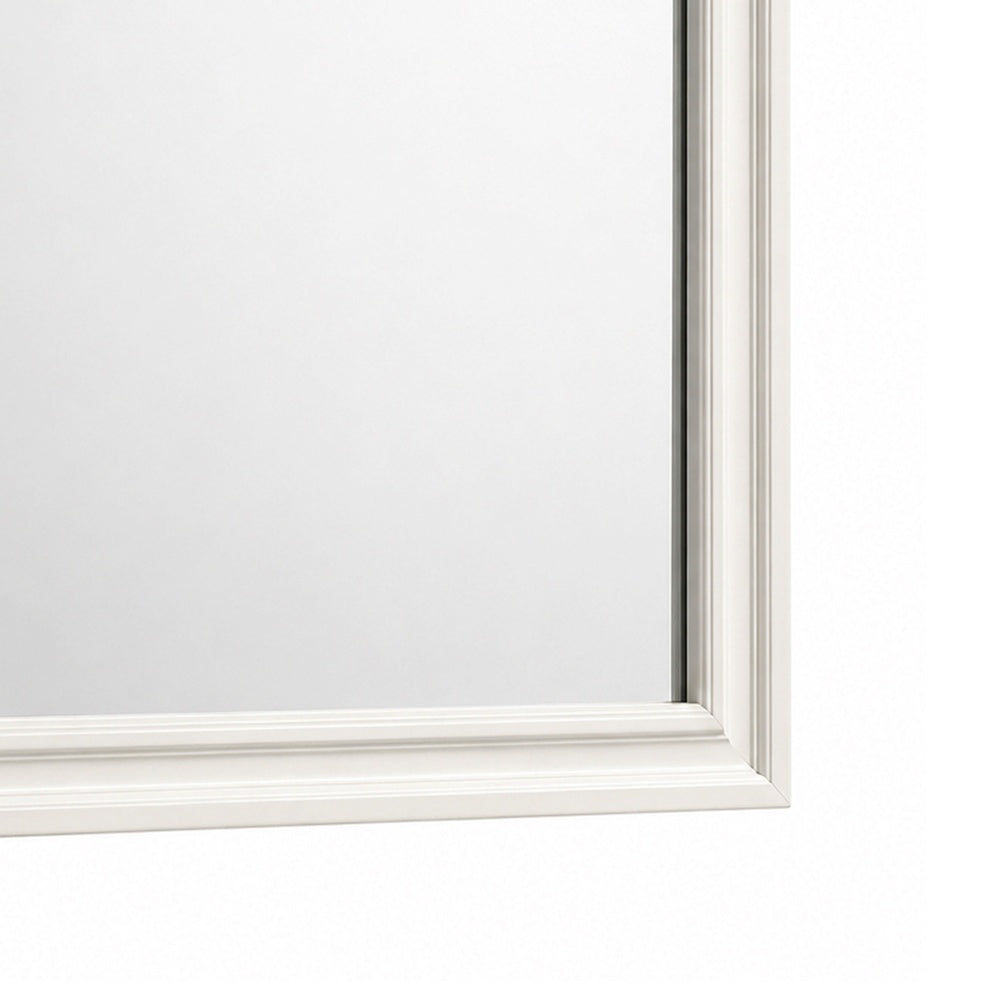 Hezi Dresser Mirror, Glam White, Multi Layer Molded Frame, 36x41-BM353145
