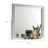 Hezi Dresser Mirror, Glam White, Multi Layer Molded Frame, 36x41-BM353145