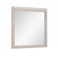 Hezi Dresser Mirror, Glam White, Multi Layer Molded Frame, 41x42