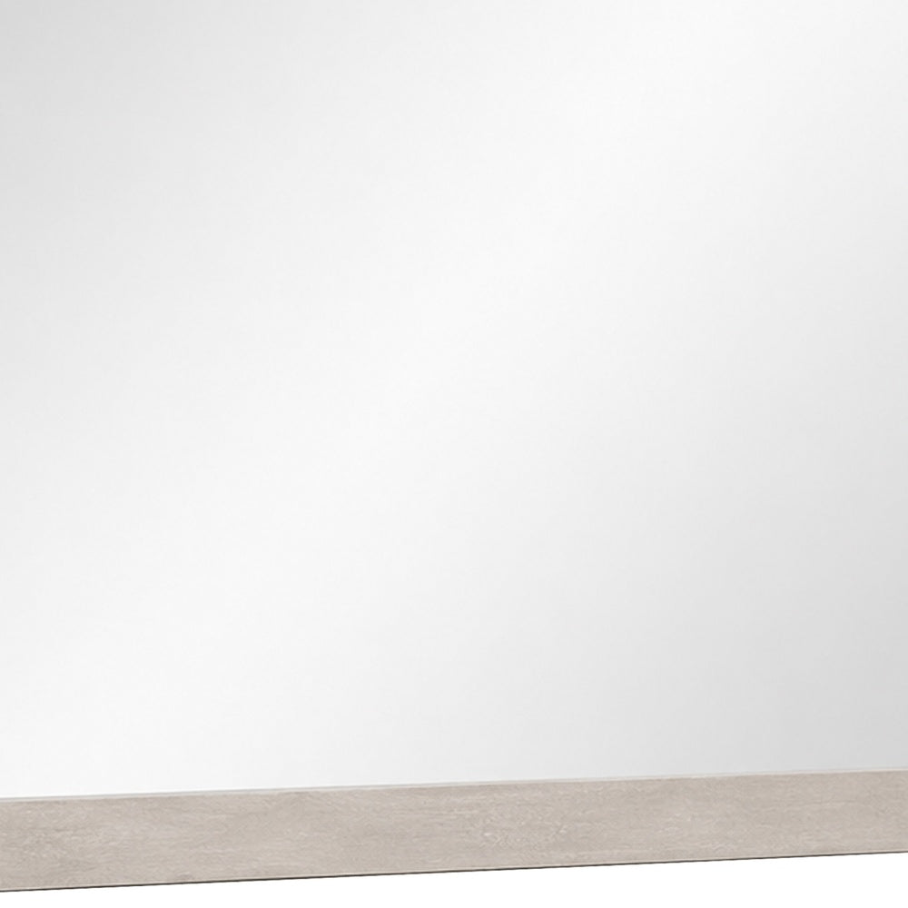 Hezi Dresser Mirror, Glam White, Multi Layer Molded Frame, 41x42 - BM353149