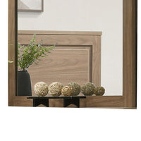 Pize Dresser Mirror,  Walnut Brown, 39x39 Landscape Frame-BM353157